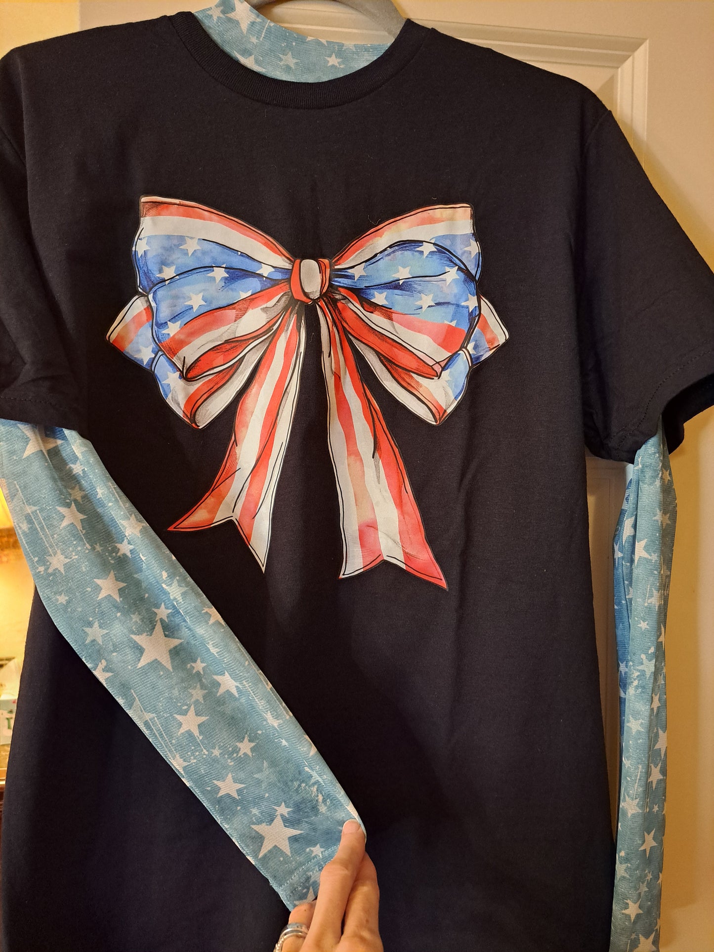 Blue Star Mesh Top - Sterling Kreek