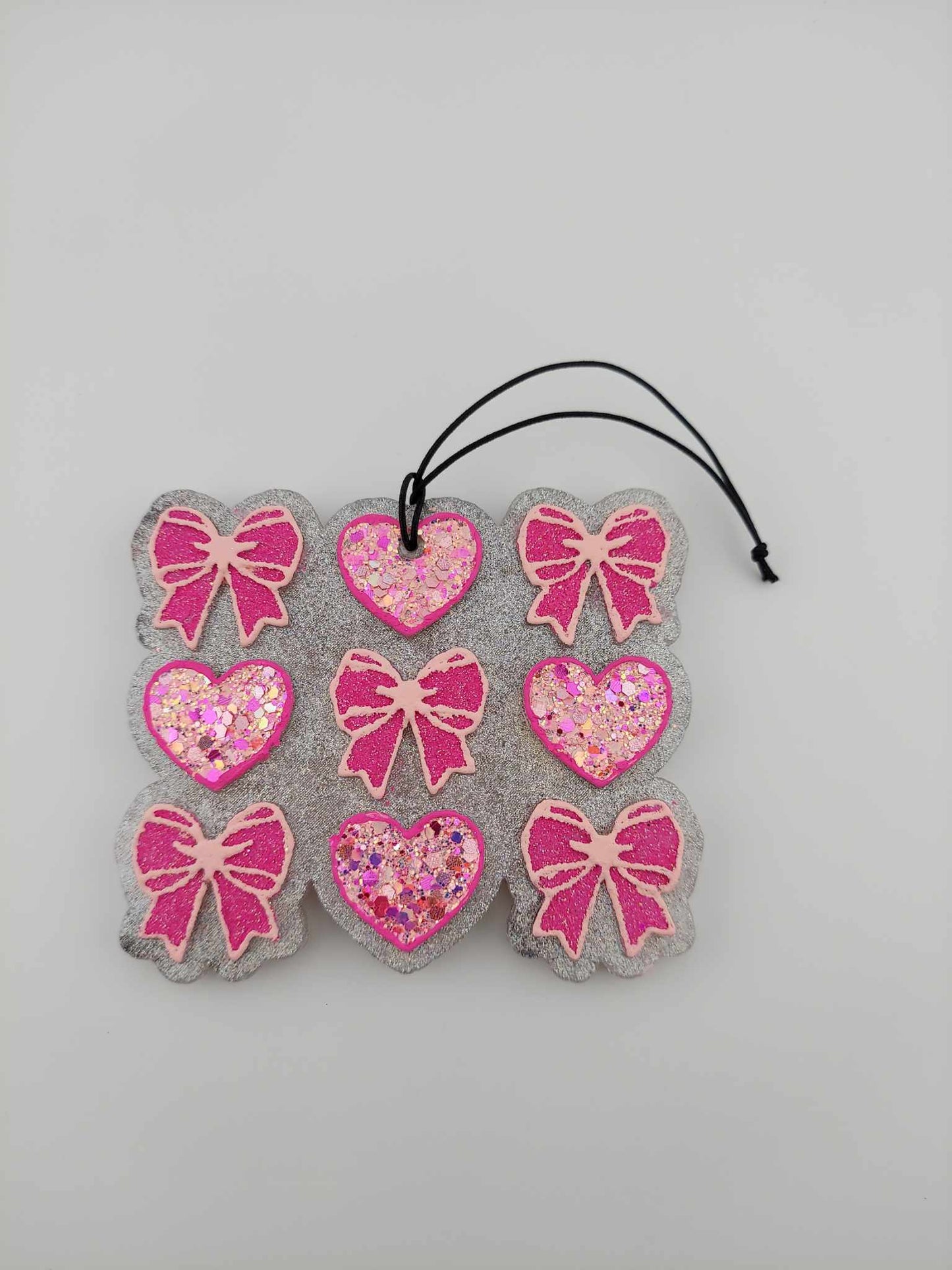Tic Tac Bow Freshie Air Freshener - Pink Bows