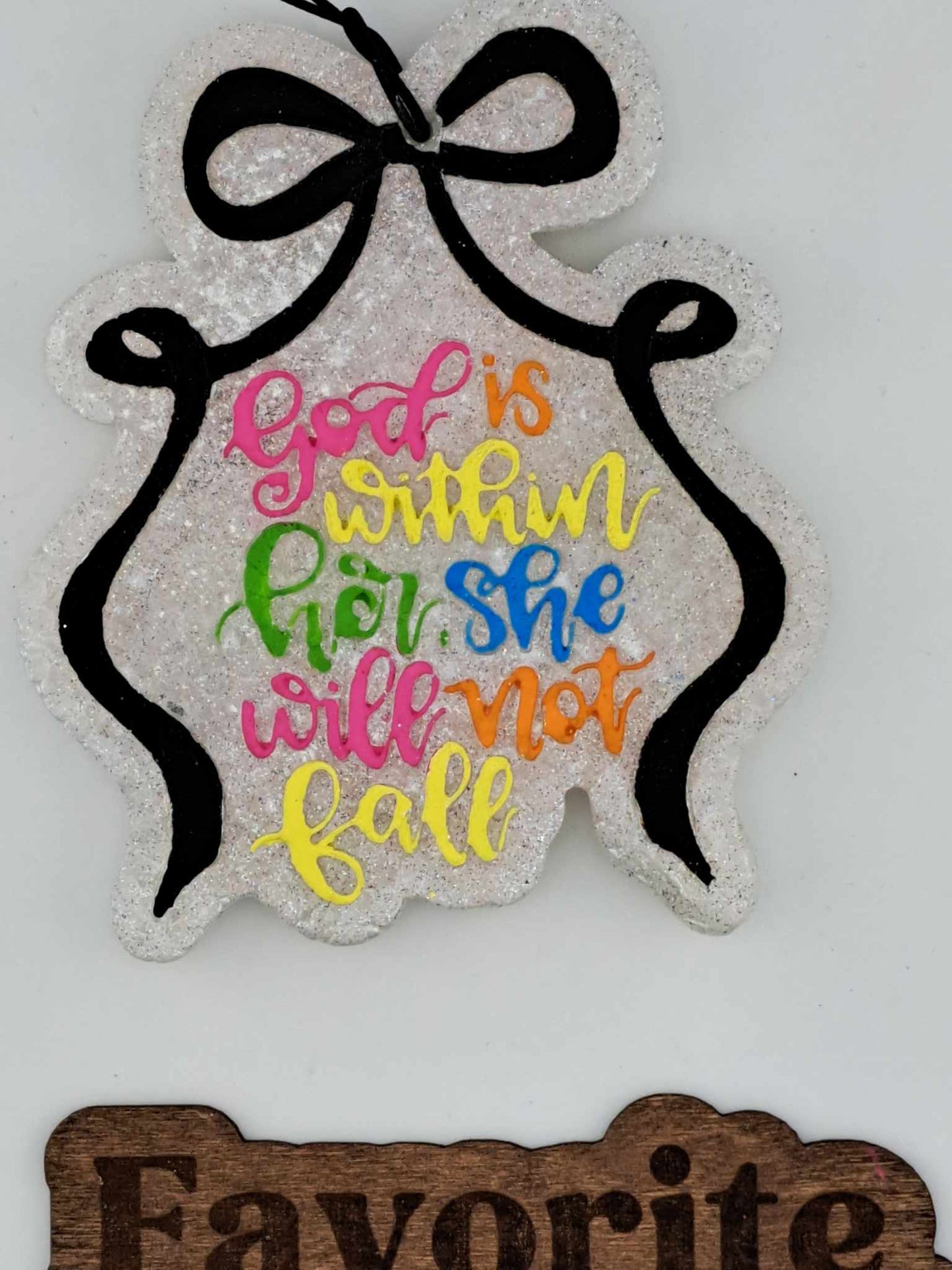 God Is With Her Freshie - Colorful