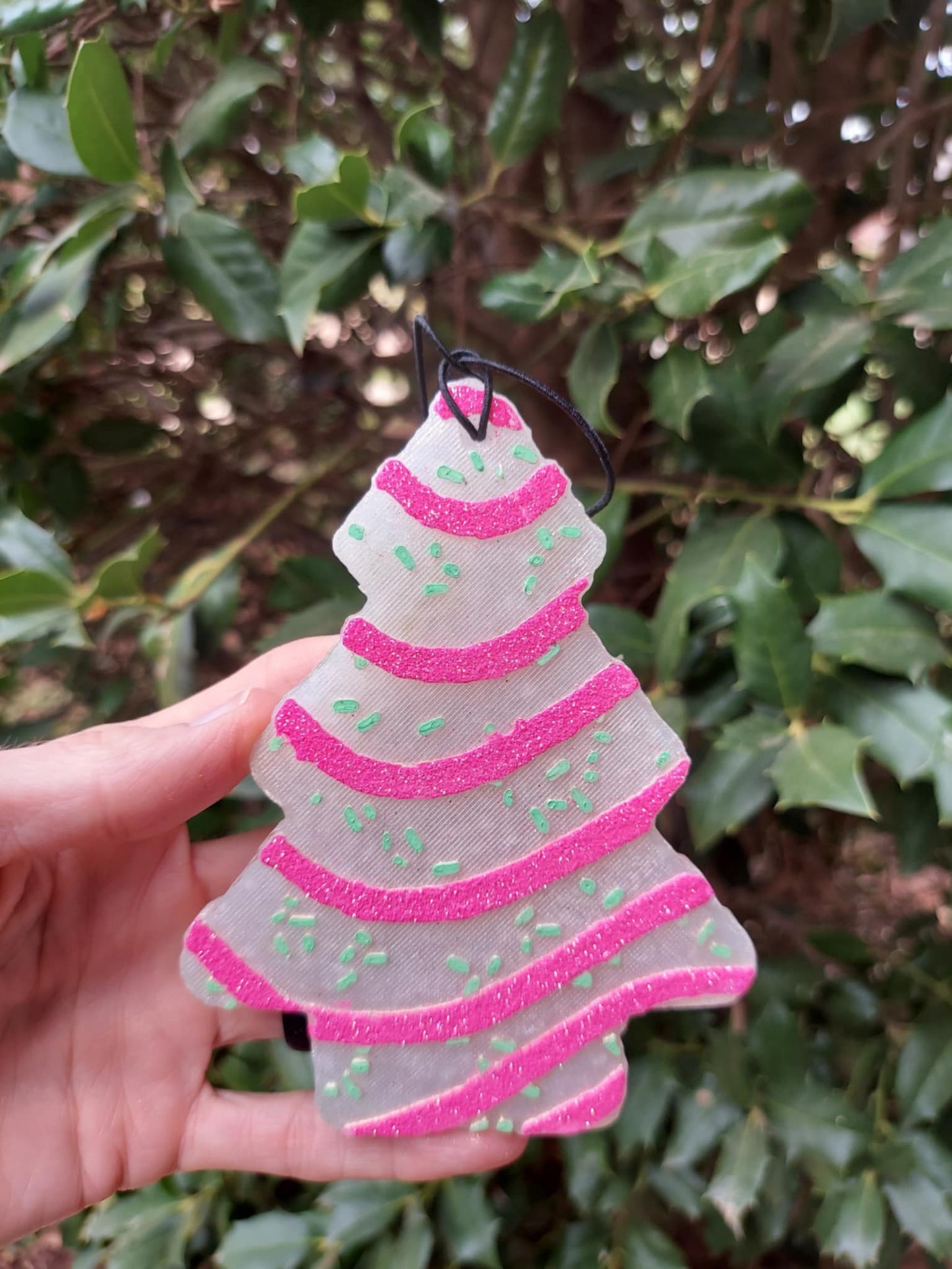 Pink Trim Tree Cake Freshie