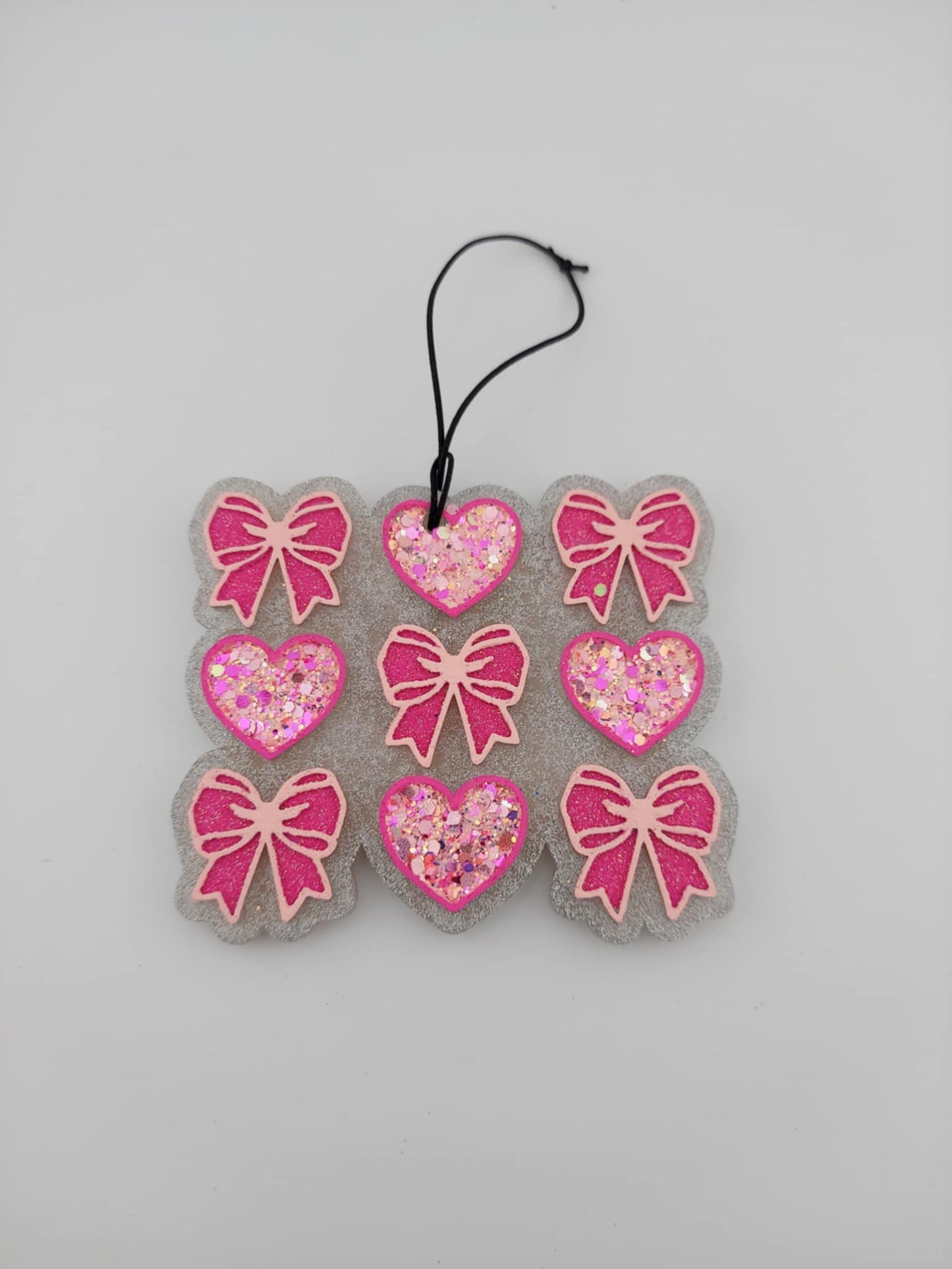 Tic Tac Bow Freshie Air Freshener - Pink Bows