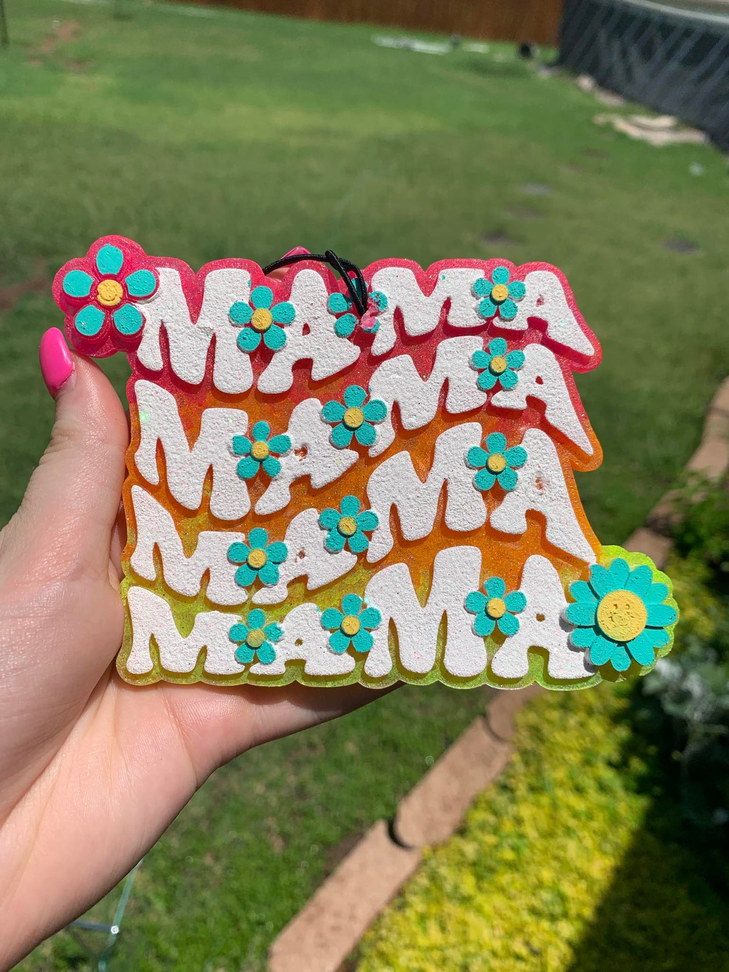 MAMA Colorful Freshie - Ombre With White Text