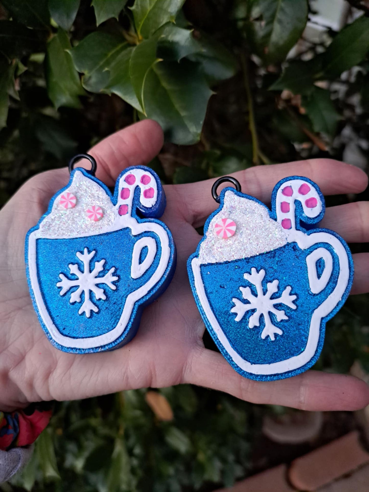 Blue Metallic Mug Vent Clips