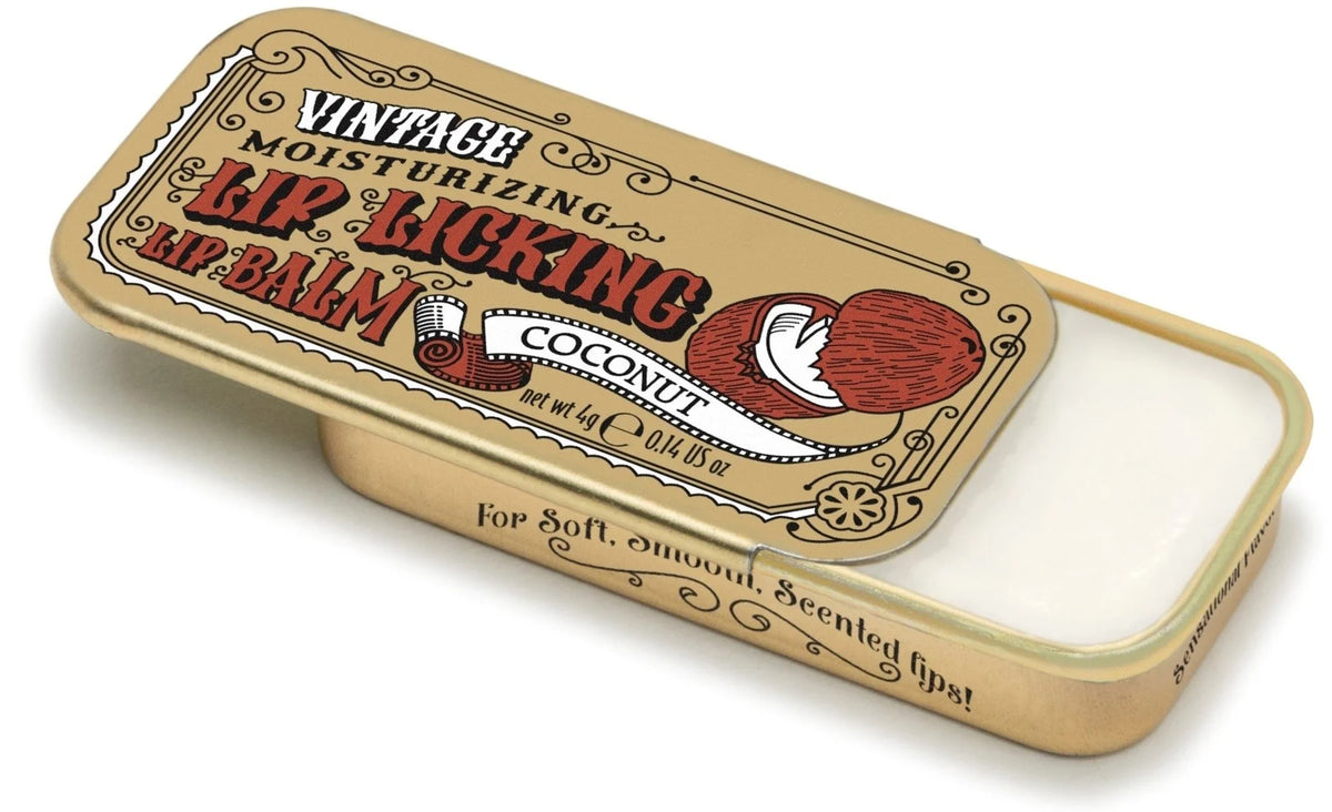Coconut Lip Balm in Slider Tin - Dries Clear