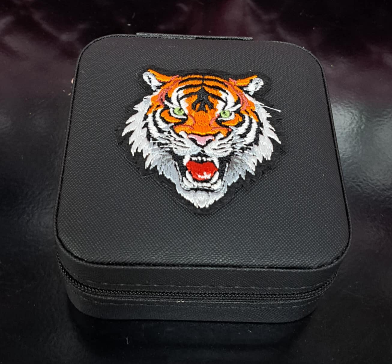Jewelry Organizer With Tiger Patch - Jewelry Box