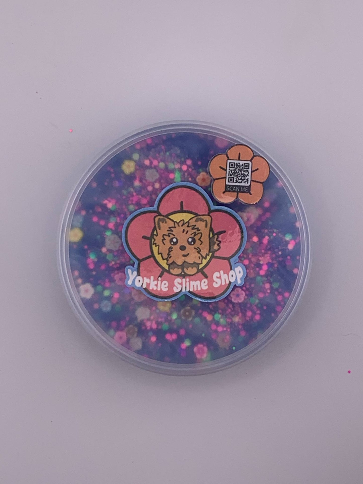 Lilac Pearlized Clear Slime - Butterfly Charm - Volcano Scent