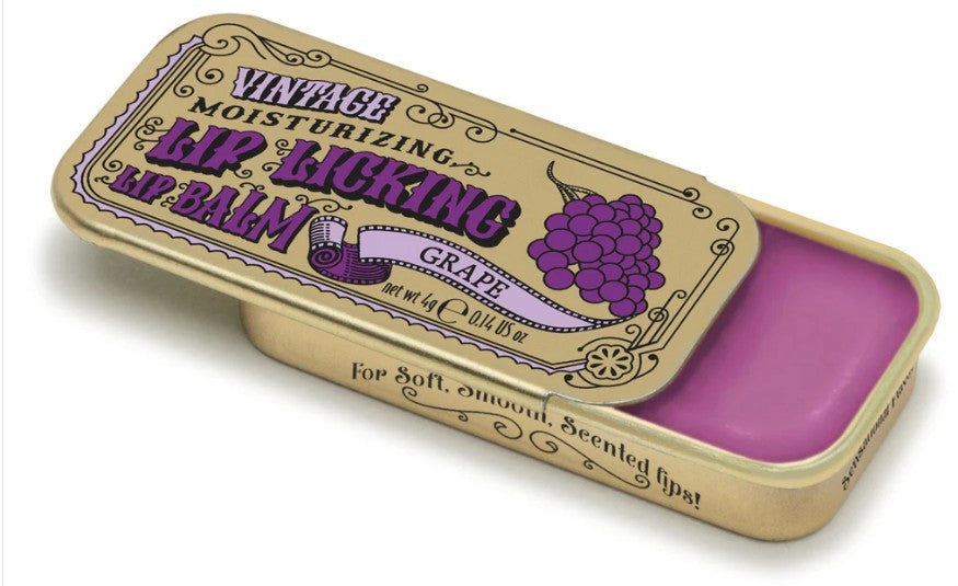 Grape Lip Balm in Slider Tin - Dries Clear