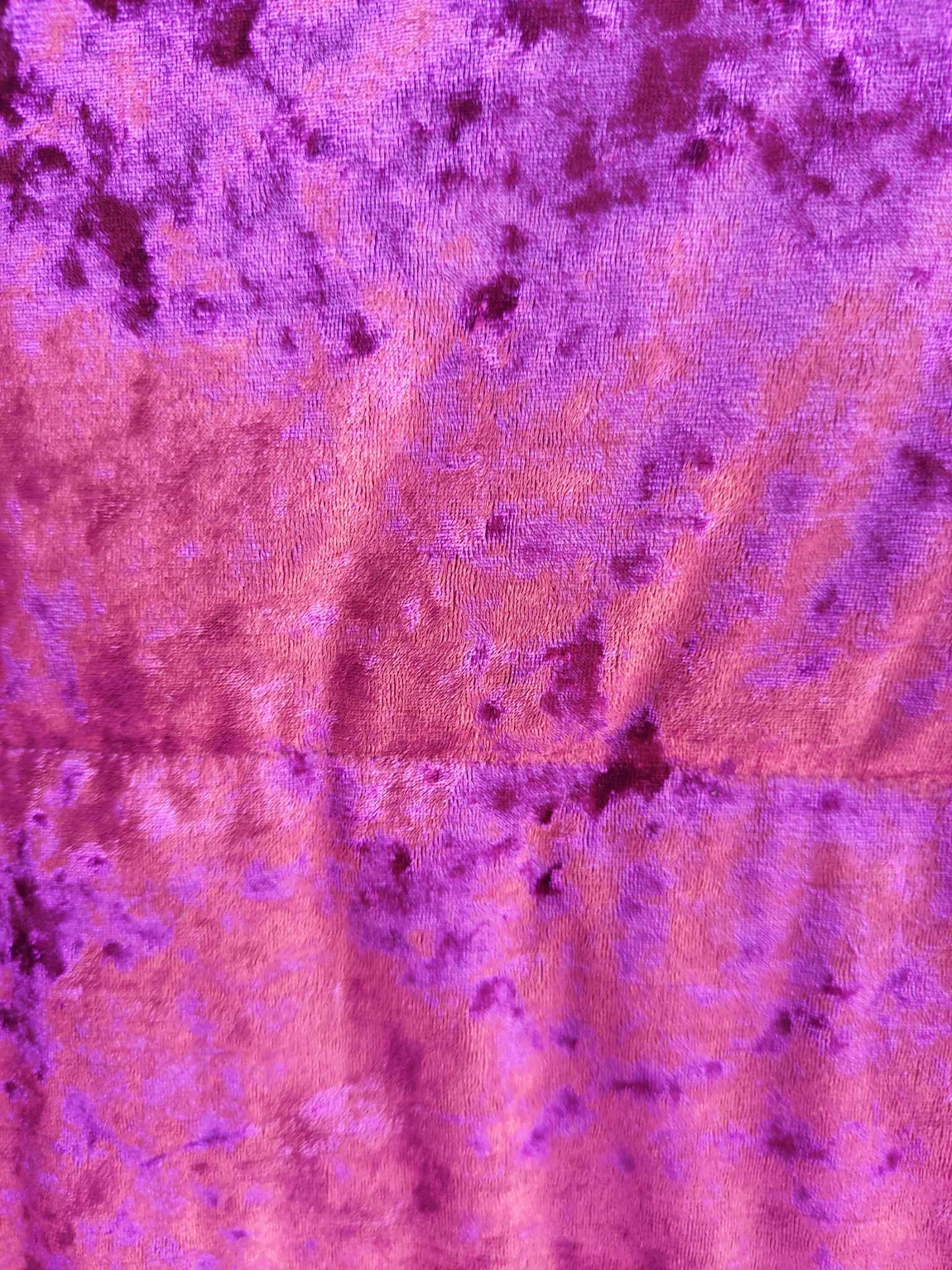 Wine Colored Lush Velvet Puffer Jacket - Jess Lea - SMALL Only