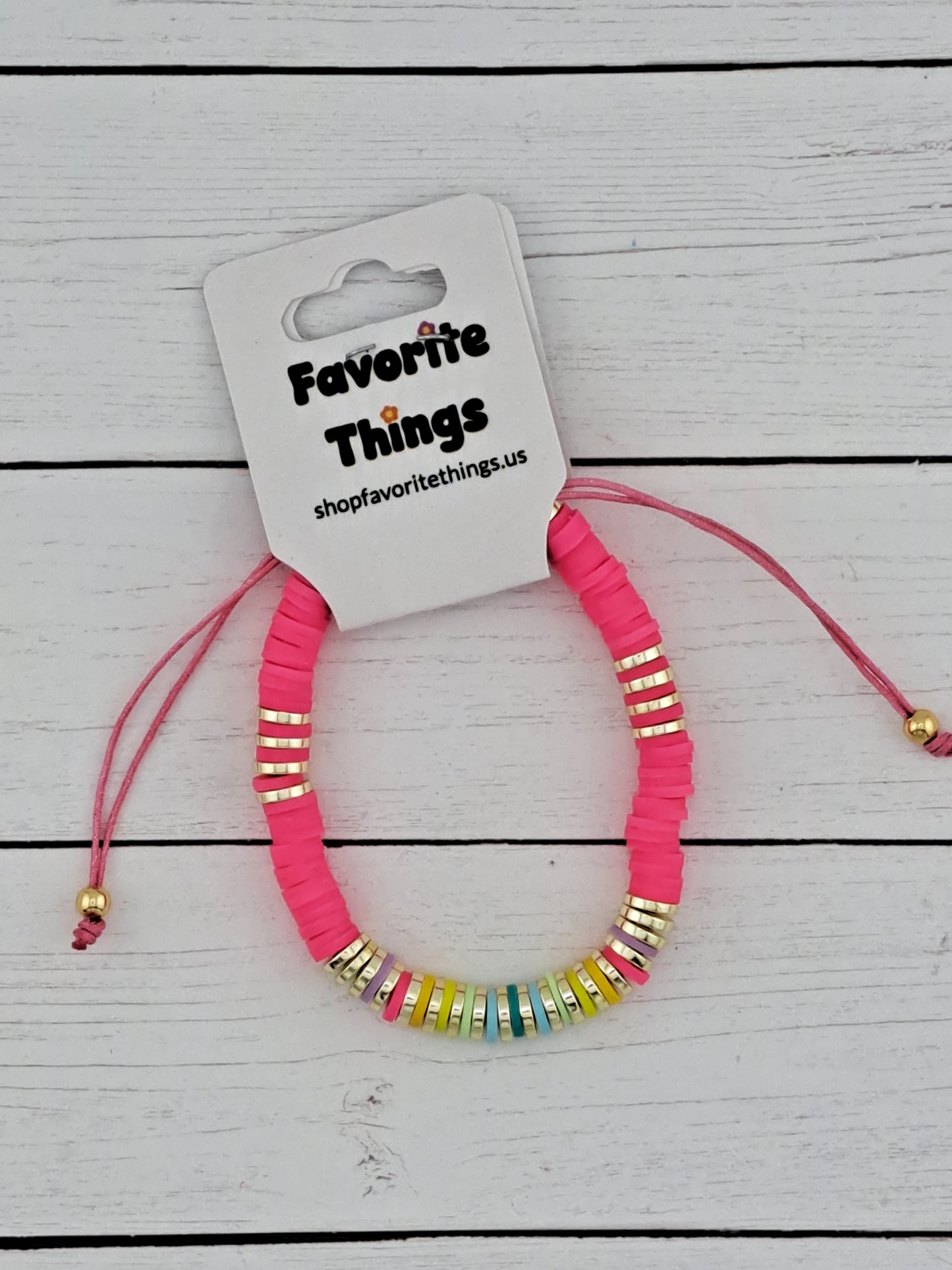 Colorful Fimo Bead Bracelet
