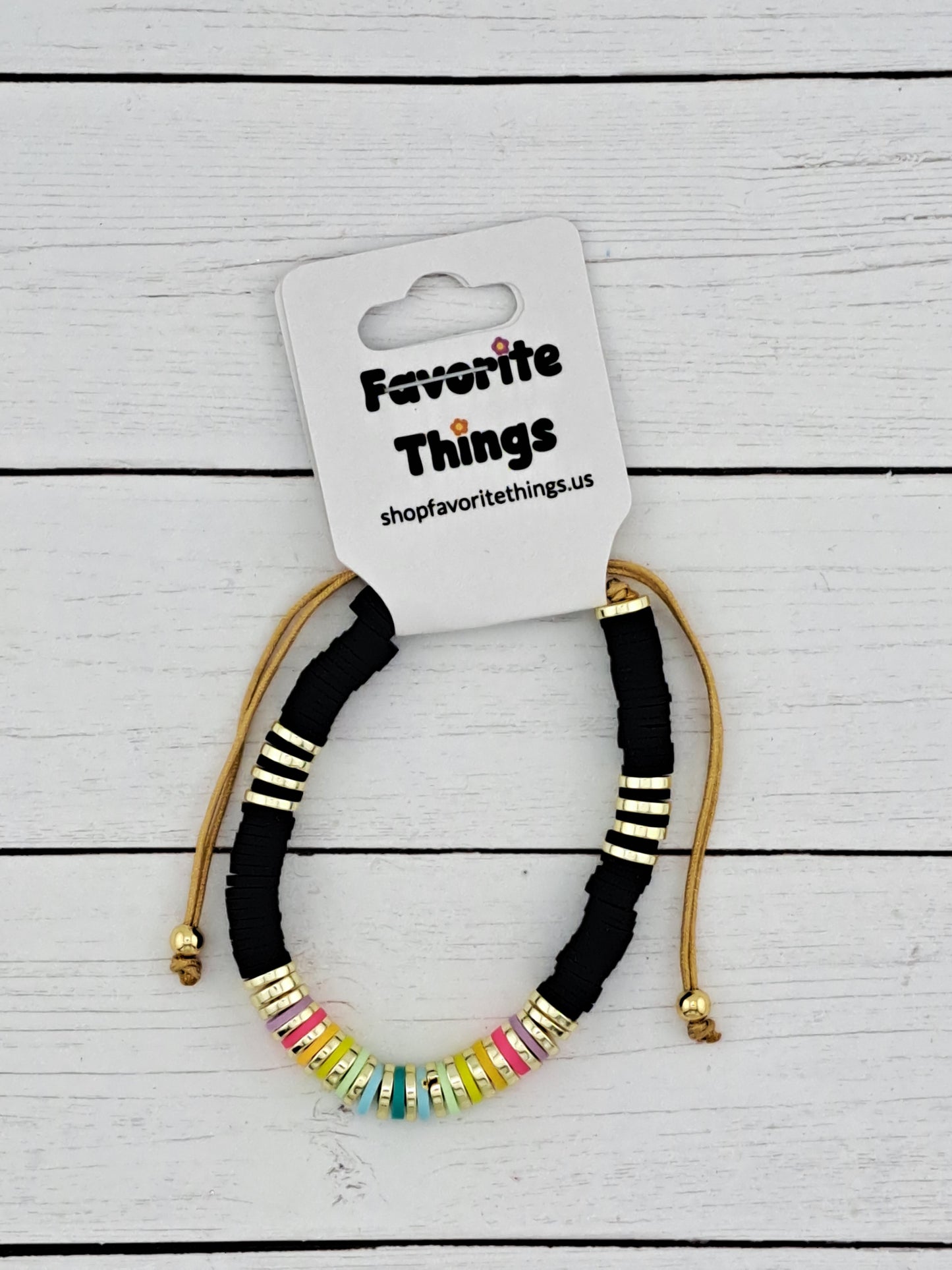 Colorful Fimo Bead Bracelet