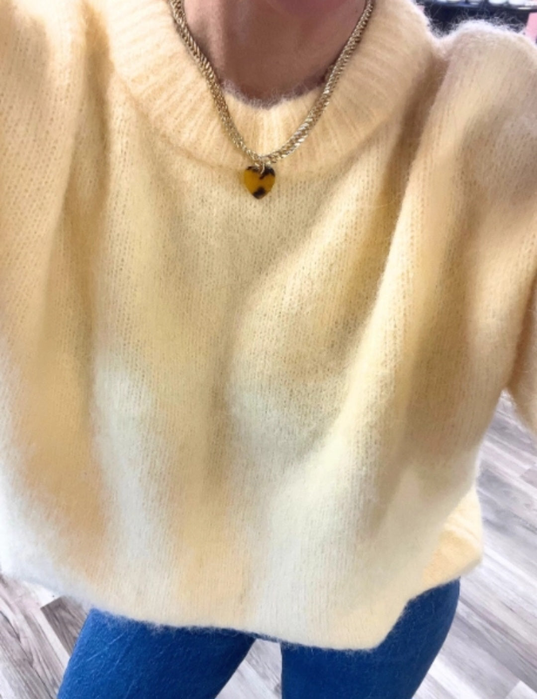 Tortoise Shell Heart Necklace