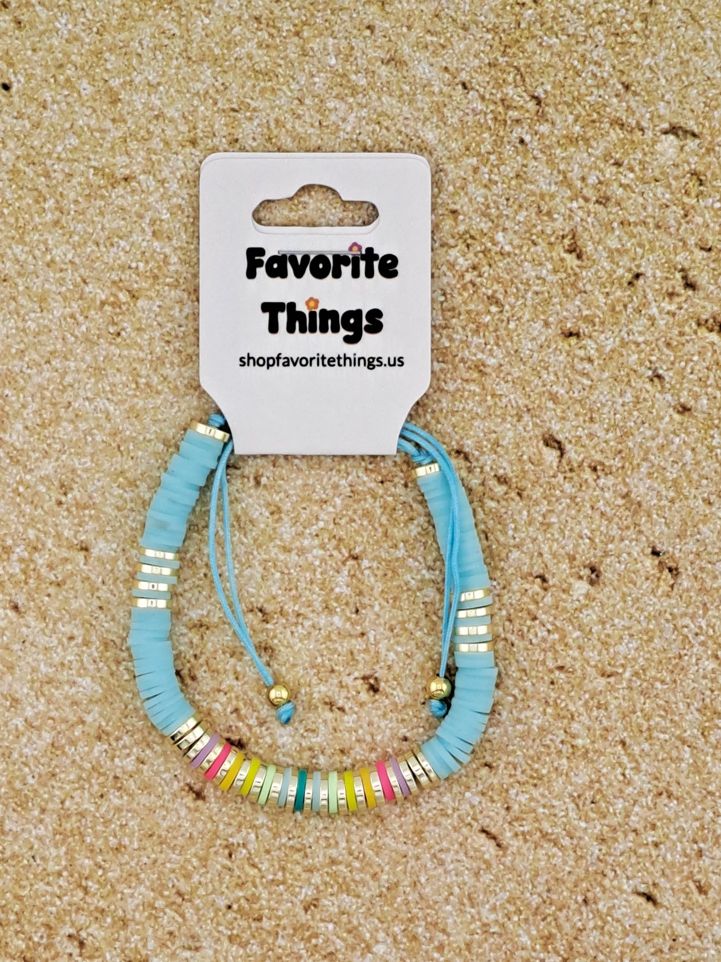 Colorful Fimo Bead Bracelet