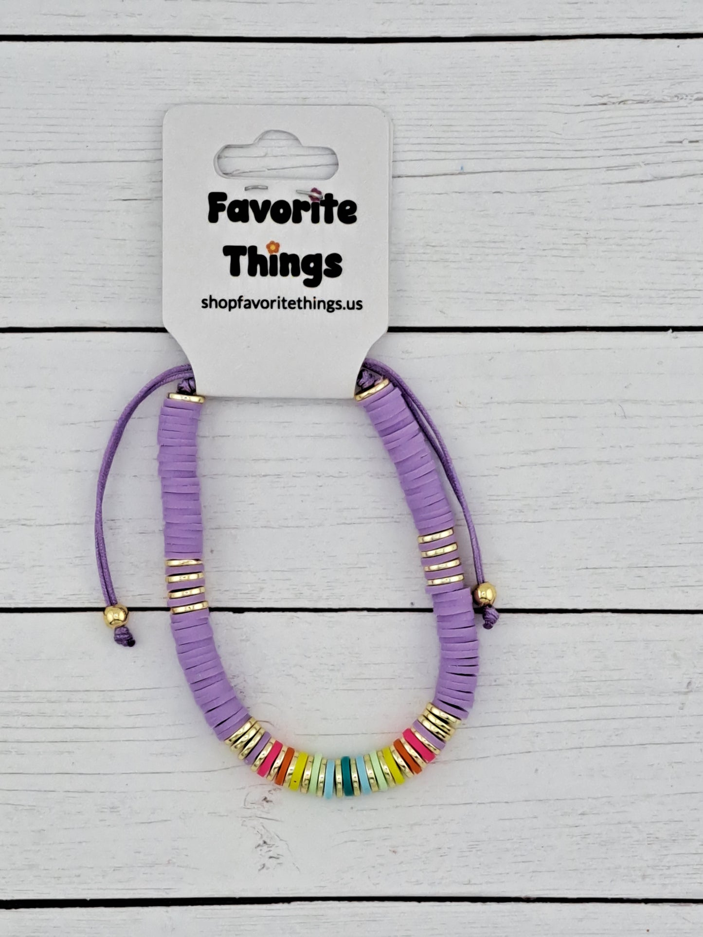 Colorful Fimo Bead Bracelet