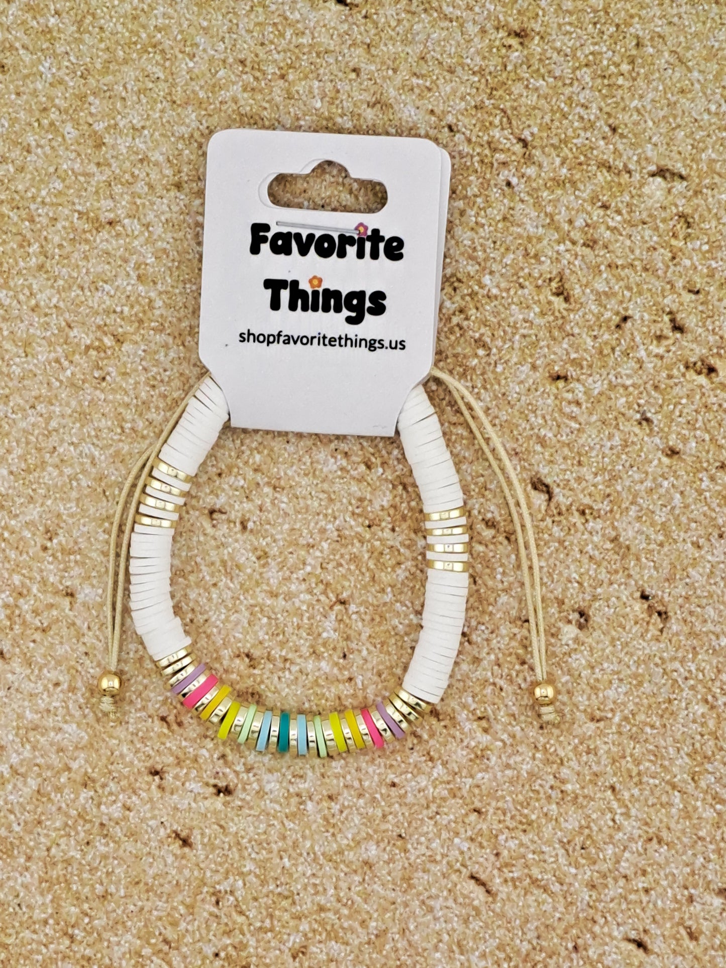 Colorful Fimo Bead Bracelet