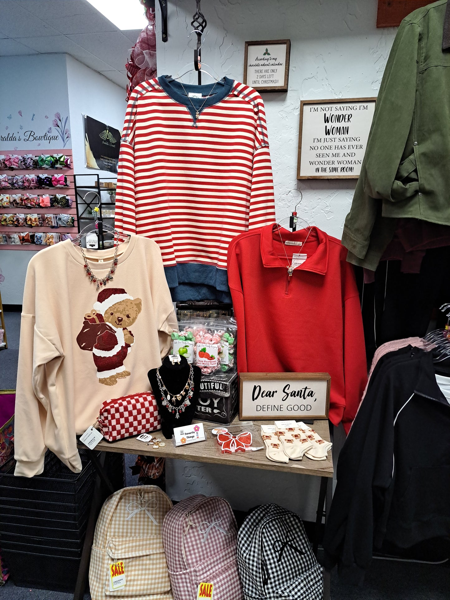 Santa Bear Ivory Micro Fleece Pullover - S M L XL