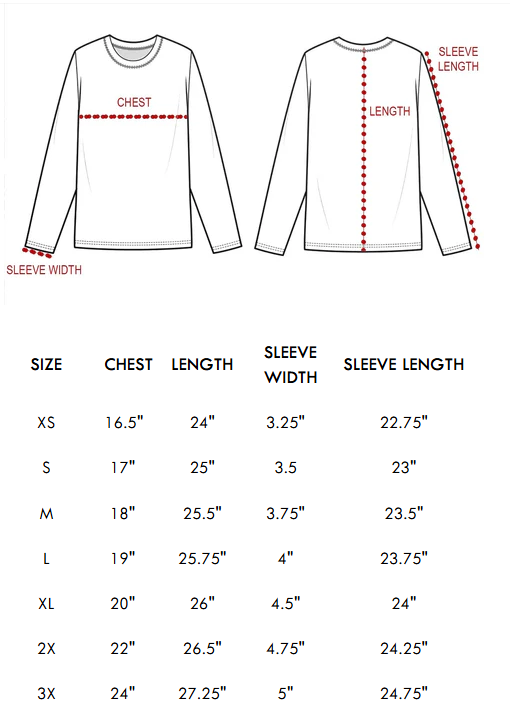 size measurements chart