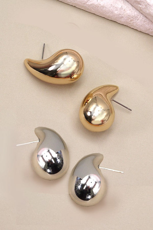 Teardrop Earrings - Gold or Silver