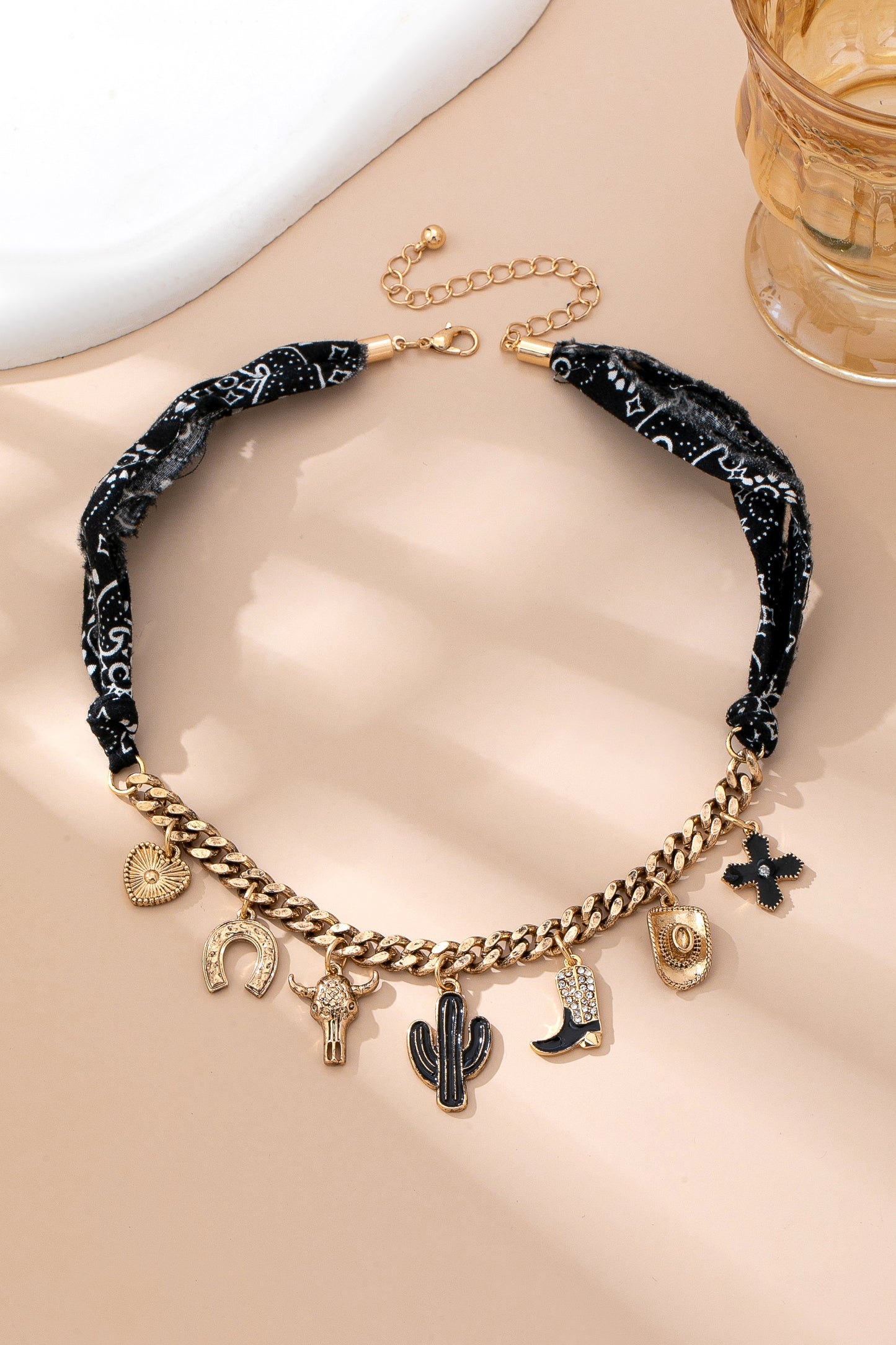 western necklace with charms2