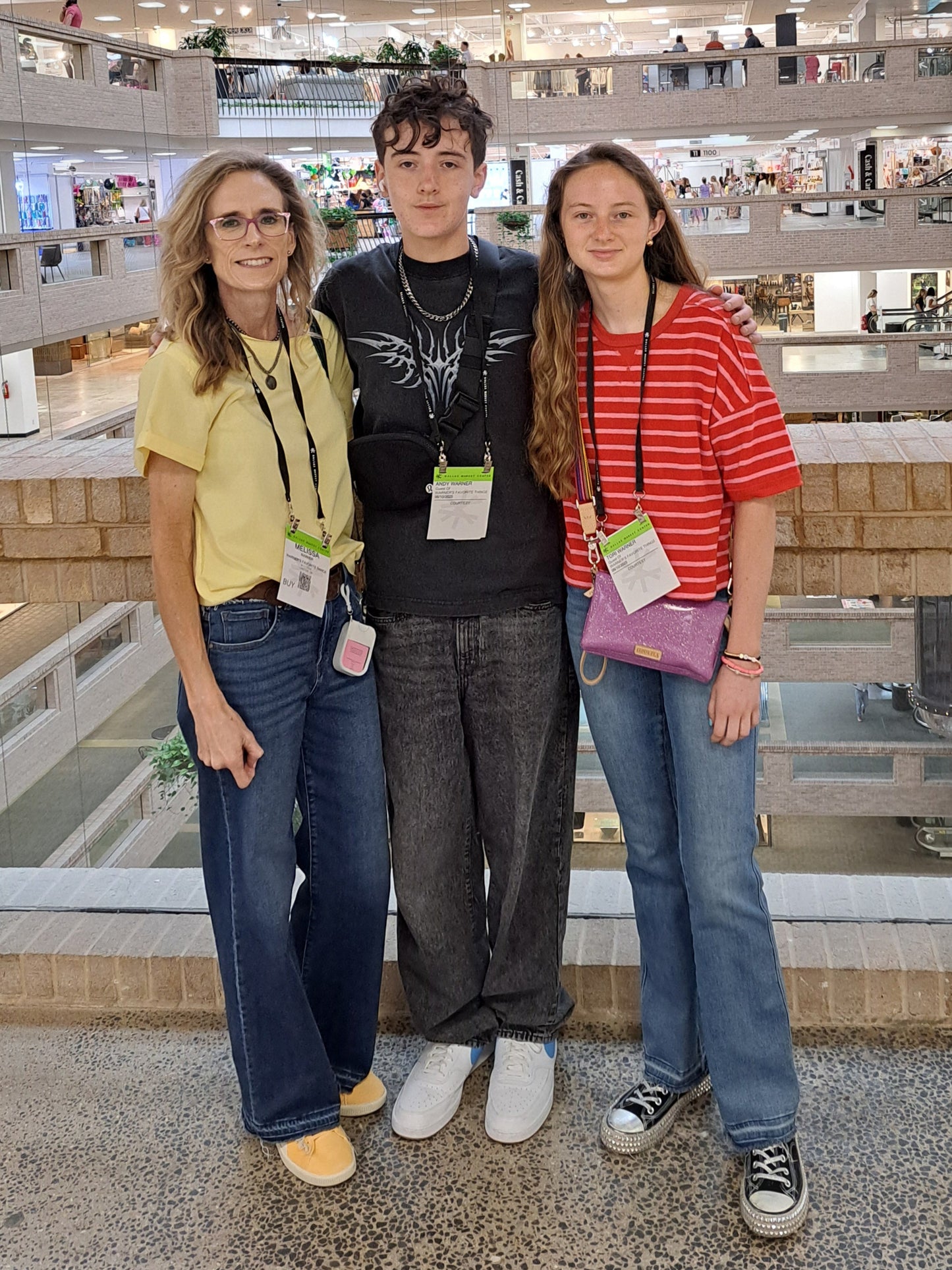 3 people in a mutli floor building