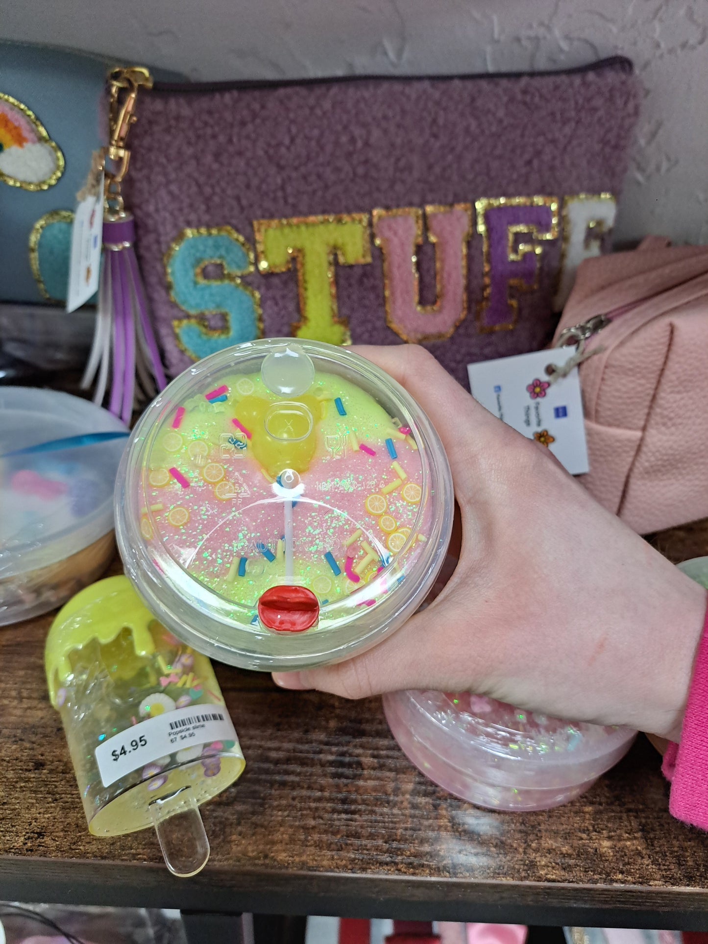 Lemonade Slime in Boba Container