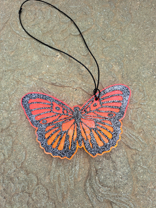 Ombre Butterfly Freshie - Red/Orange