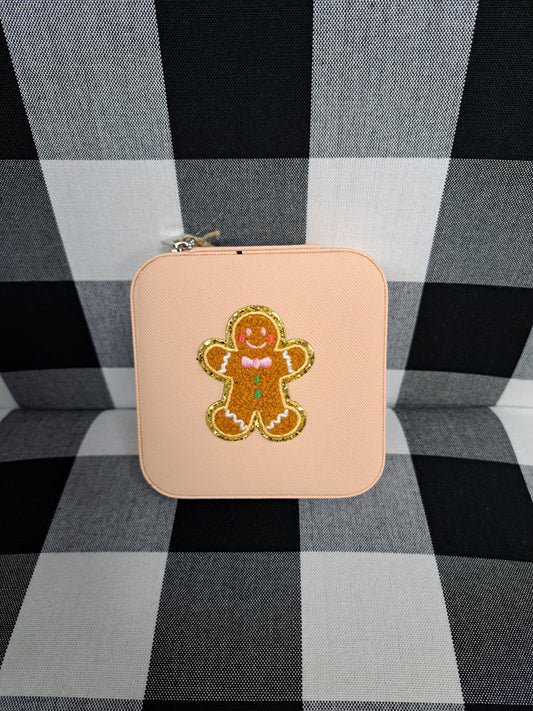 Peach Jewelry Organizer With Gingy Patch - Jewelry Box