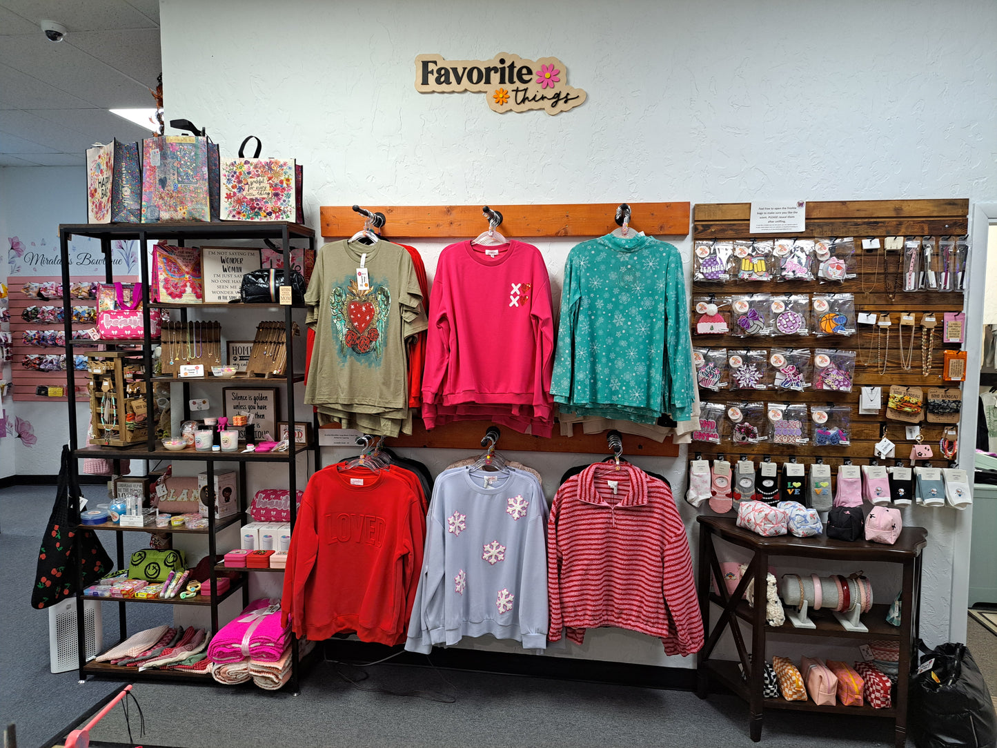 Red LOVED Embossed Sweatshirt - S M