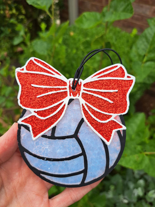 Volleyball With Red Bow Air Freshener