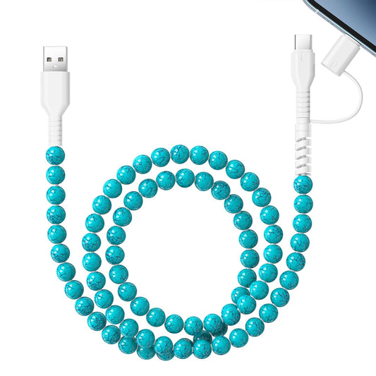 2 in 1 Turquoise Beaded Charger