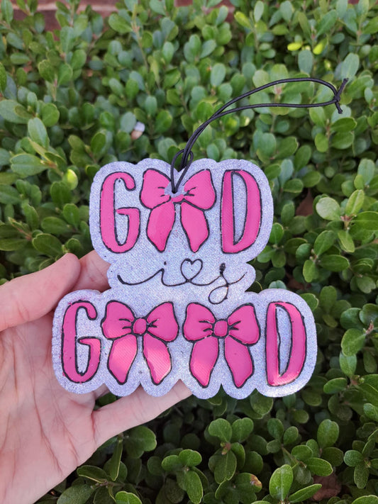 God Is Good With Bows Freshie - Air Freshener
