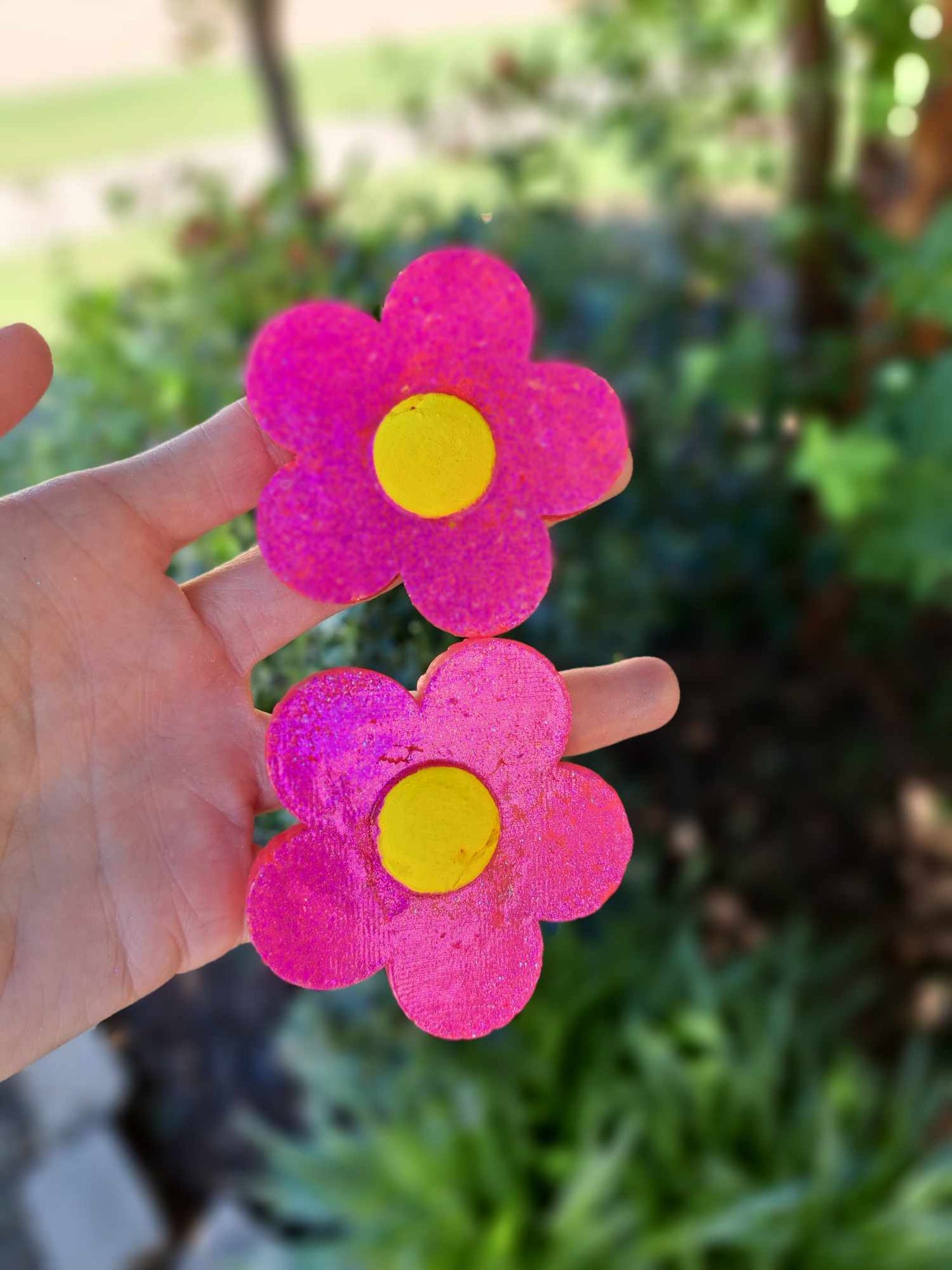 Flower Vent Clip Freshies - Pink/Yellow