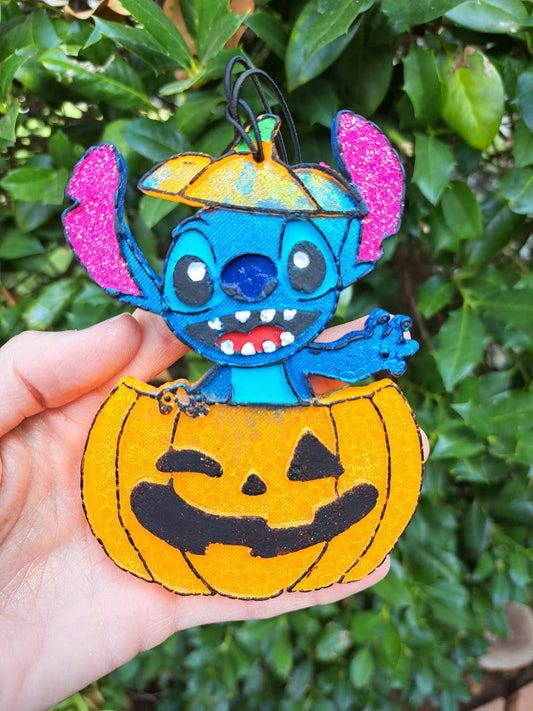 Jack O'Lantern Stitch Freshie - Air Freshener