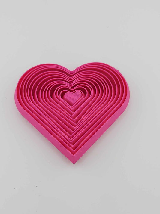 Multi-Color 3D Magenta Heart Fidget Toy