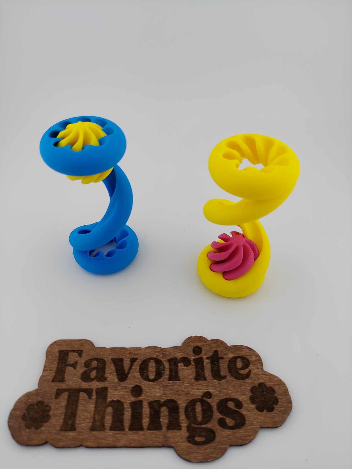 Multi-Color 3D Printed Tower and Ball Toy