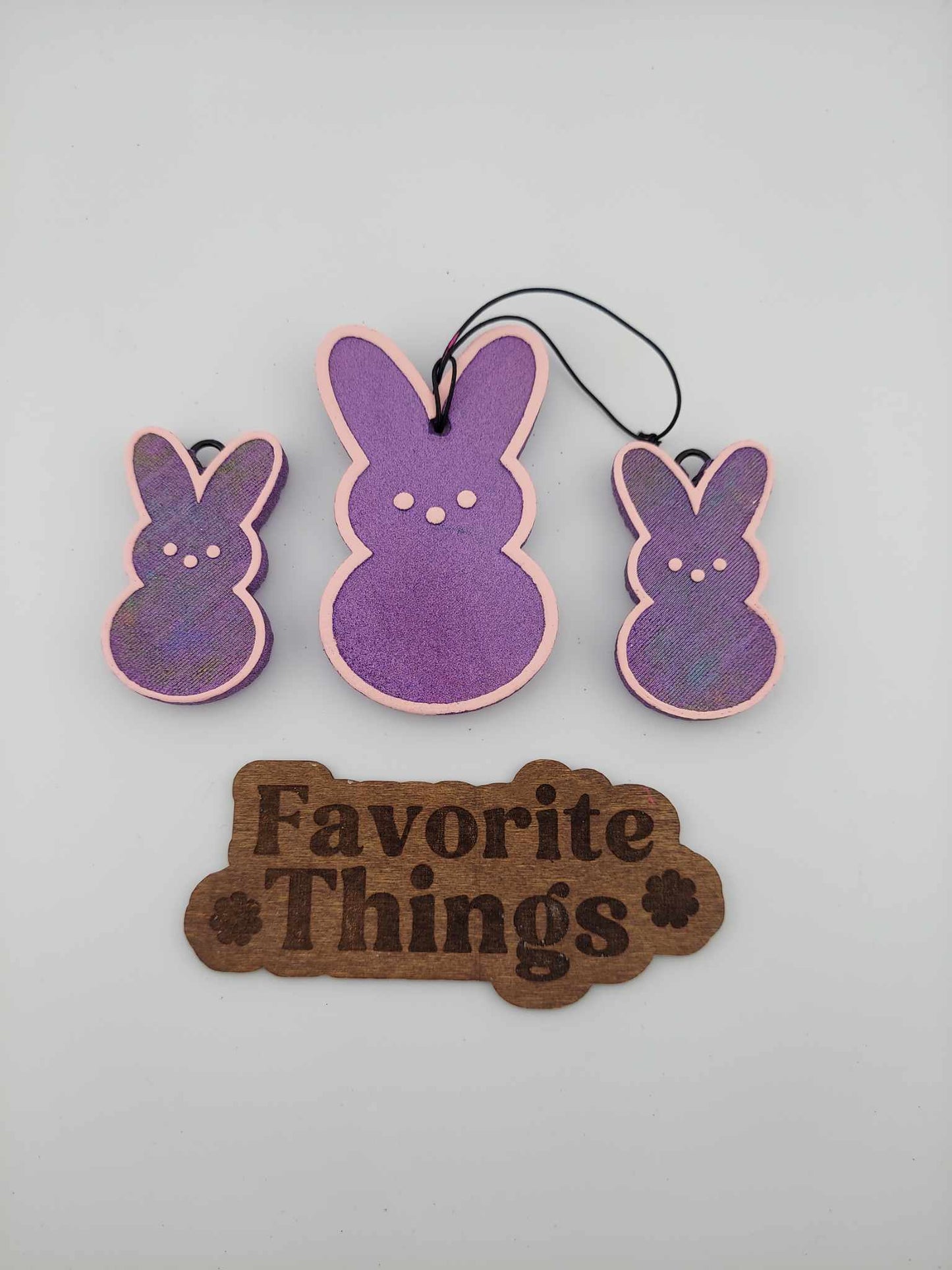 Purple Peep Freshie & Vent Clips