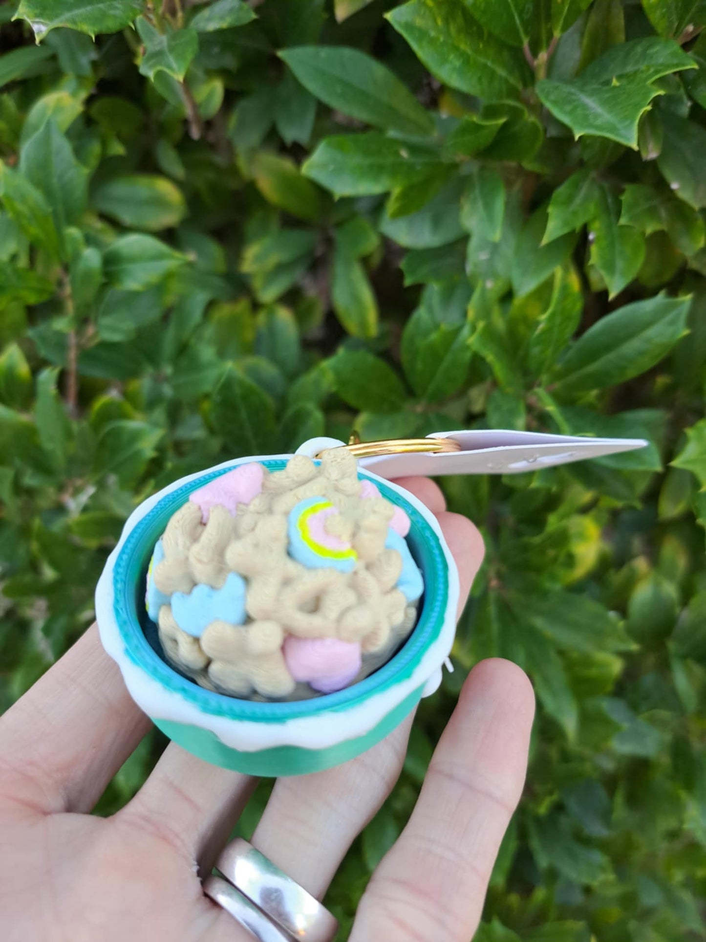 Charm Cereal 3D Clicker Keychain