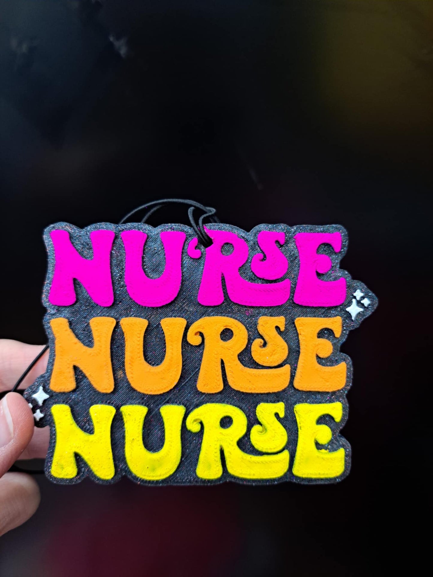 Nurse Freshie - Pink Orange Yellow Air Freshener