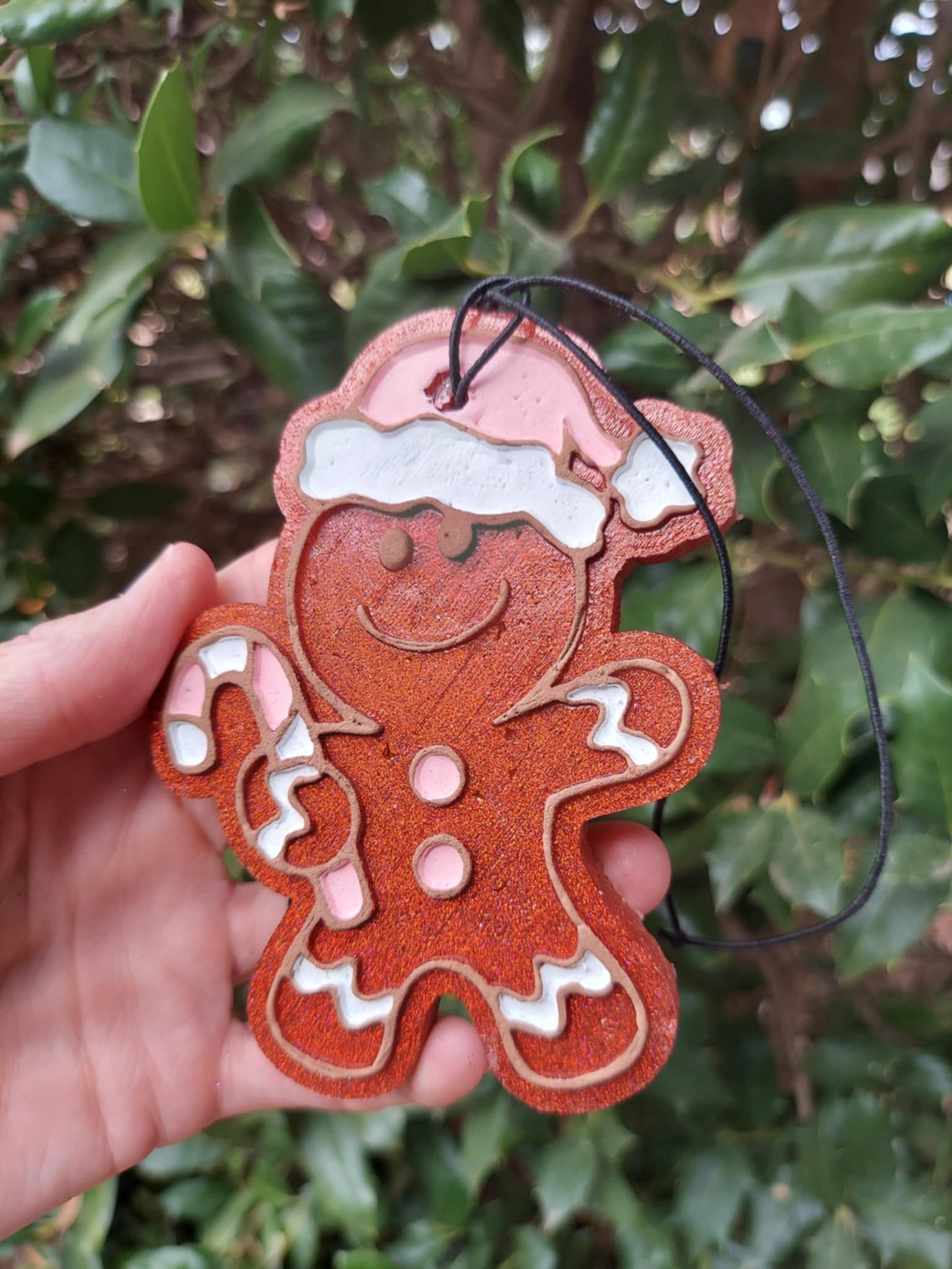 Gingerbread Man In Hat Freshie