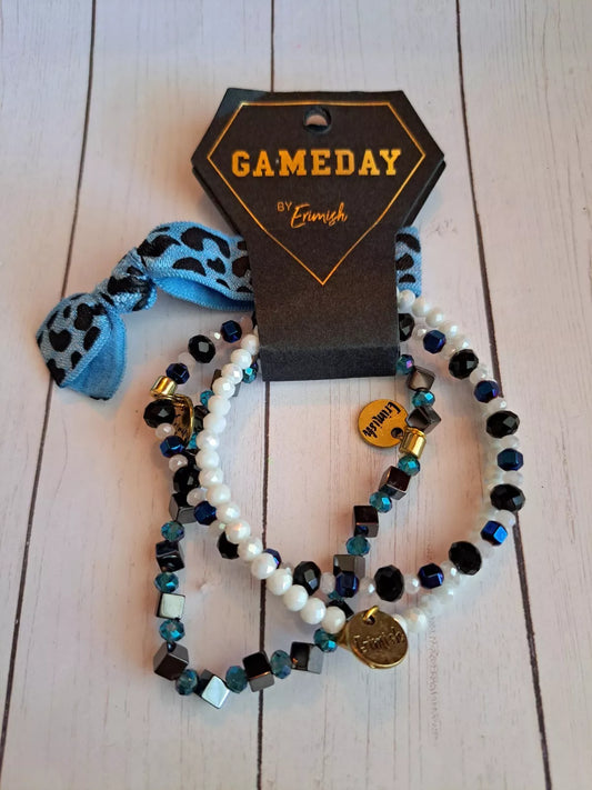 ERMISH Light Blue Game Day Bracelets