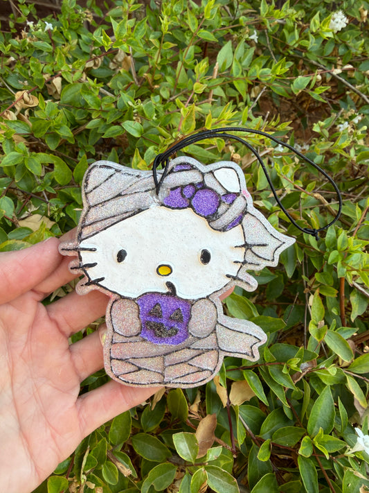 Silver Mummy Kitty Freshie Purple - Air Freshener