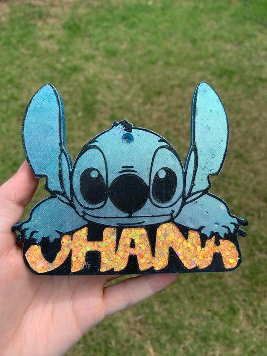 Ohana Stitch Freshie - Glitter Ohana