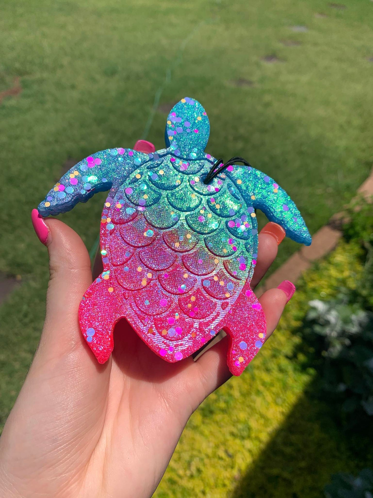 Sea Turtle Freshie - Blue/Pink Ombre