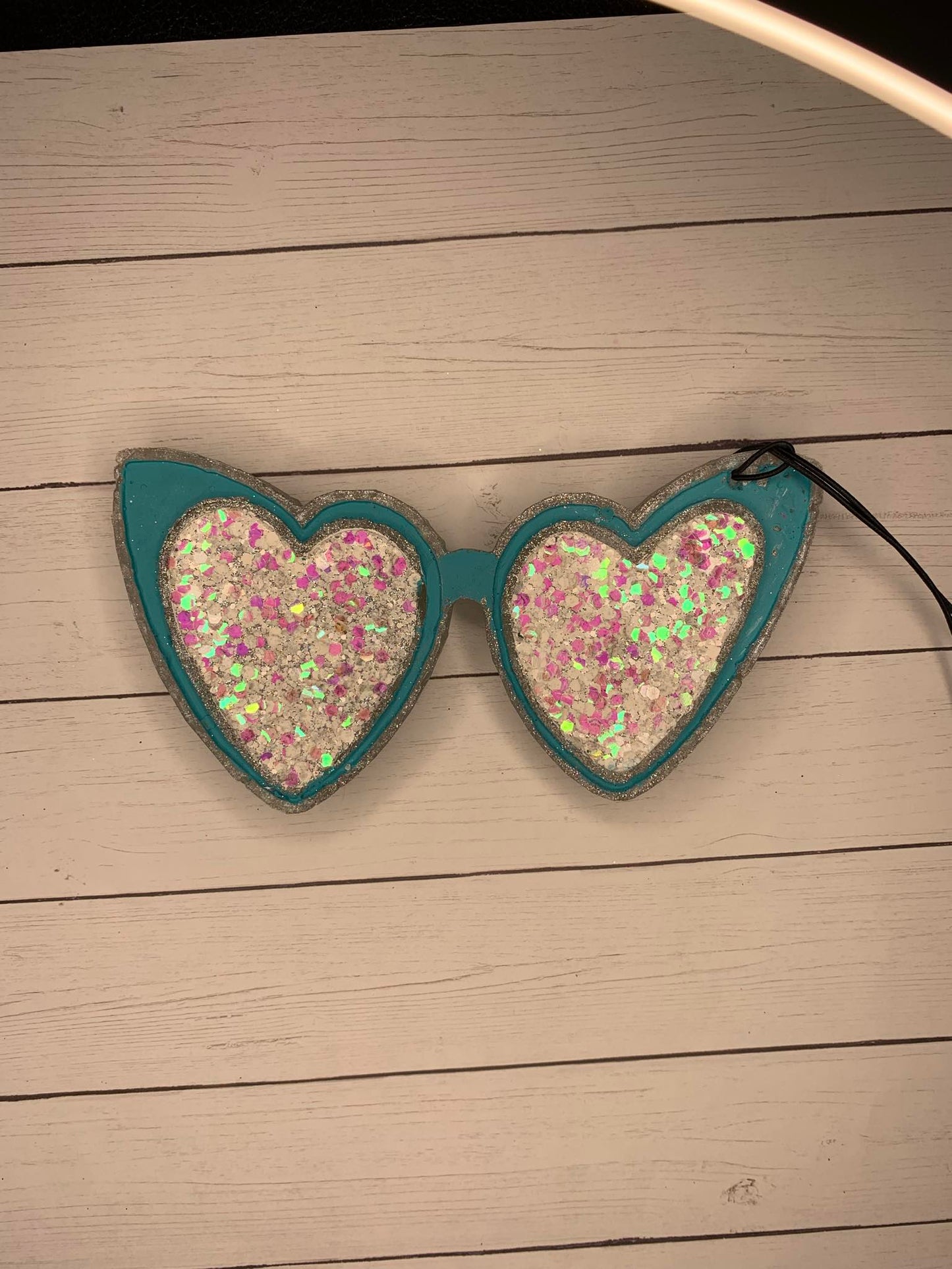 Turquoise Glasses Handmade Freshie