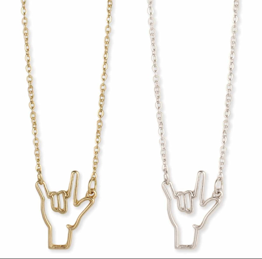 Signs of Love Sign Language Necklace