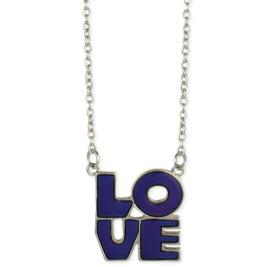 Silver LOVE Mood Necklace