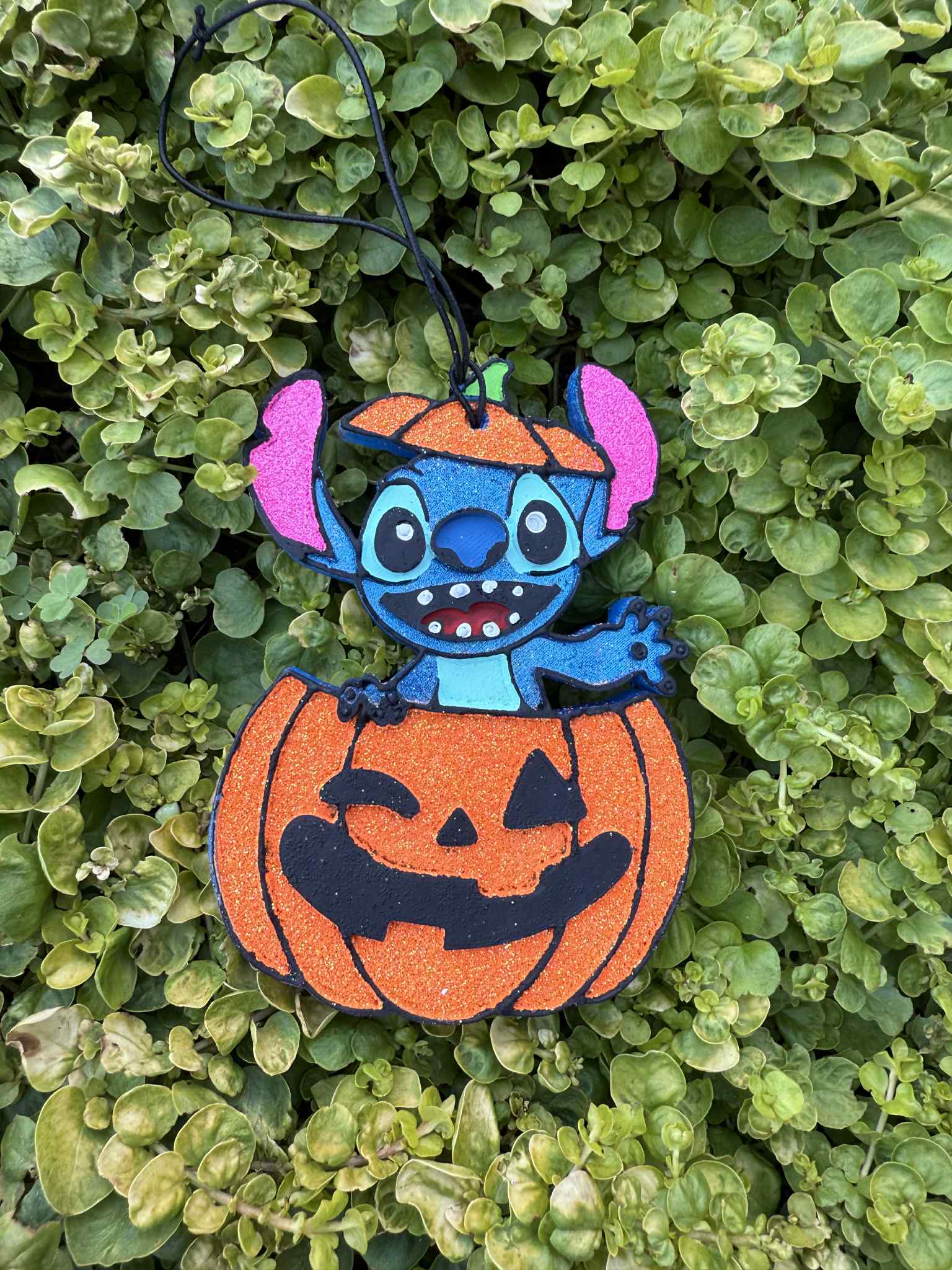 Stitch in pumpkin freshie