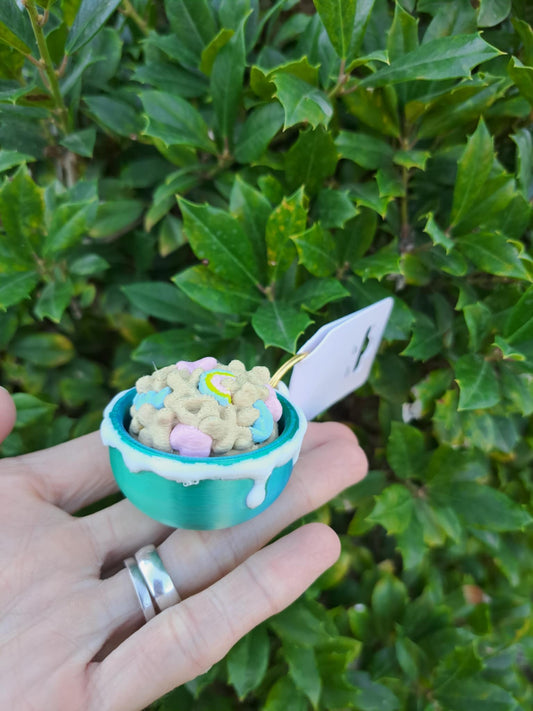 Charm Cereal 3D Clicker Keychain