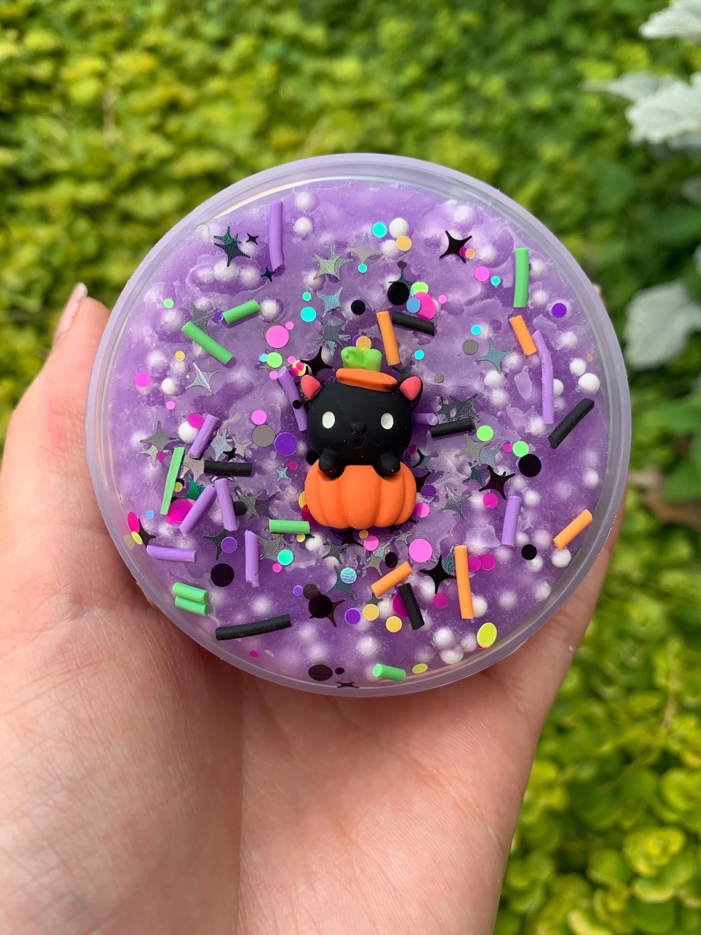 Halloween Slime With Cat Charm - 6.5 Ounce