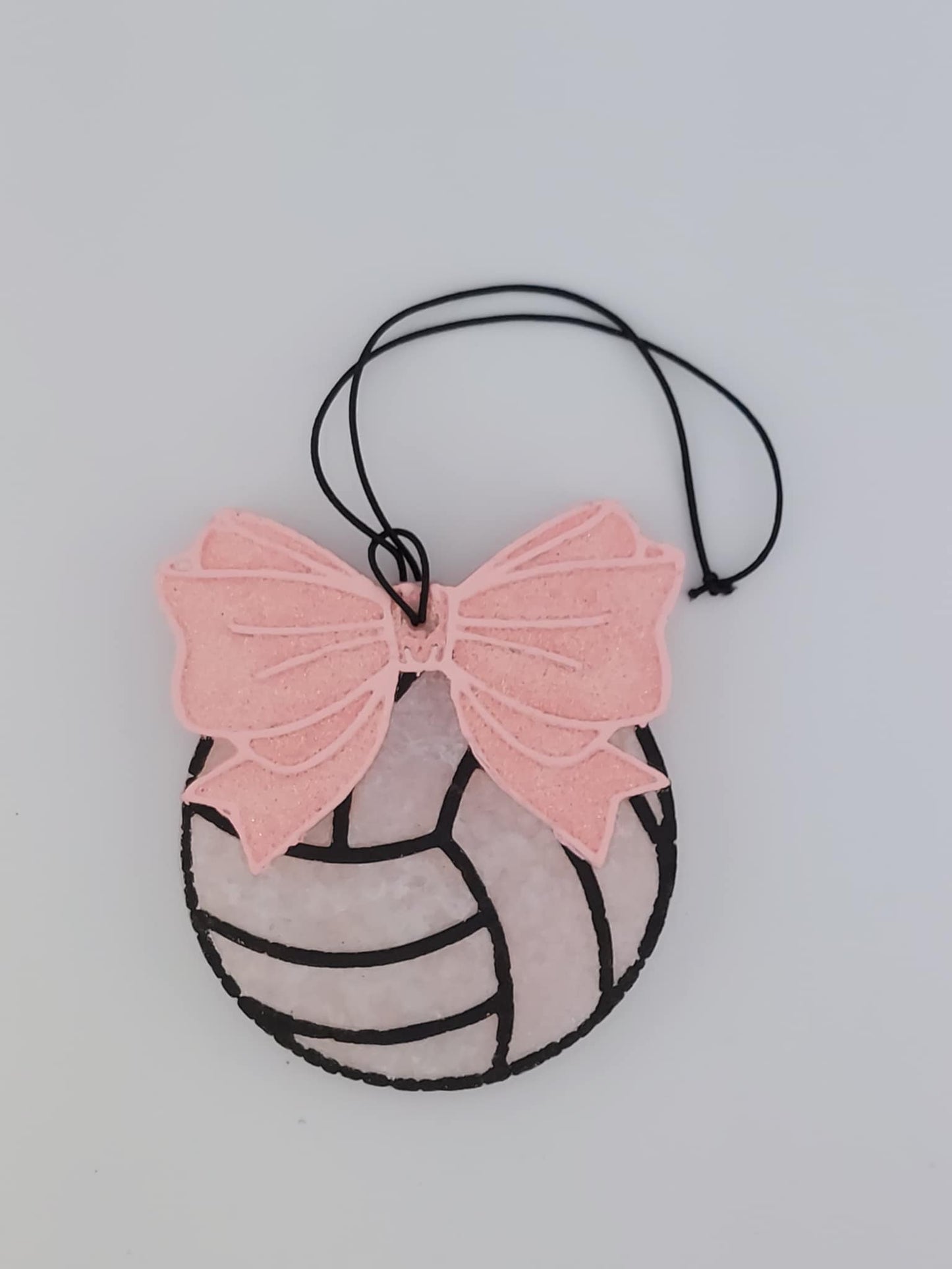 Volleyball With Light Pink Bow