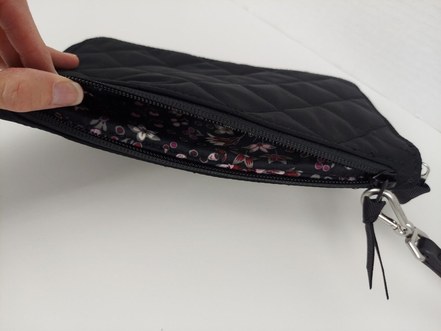 Wristlet Wallet - Black Microfiber